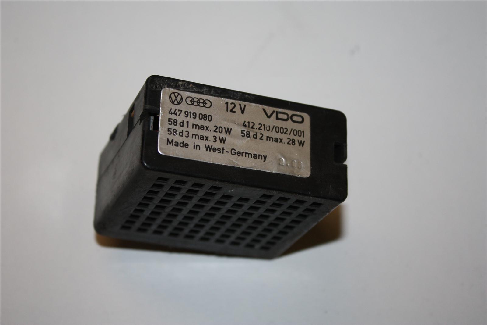 Audi/VW 100/200 Typ 44 Relais Verstärker Instrumentenbeleuchtung 447919080 